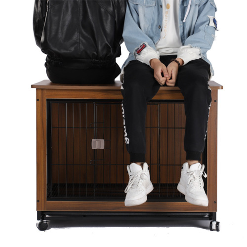 Dog Cage Wooden Pet Indoor Shiba Inu Medium Dog Small Dog Dog Fence Household with Toilet Separation Dog Cage 