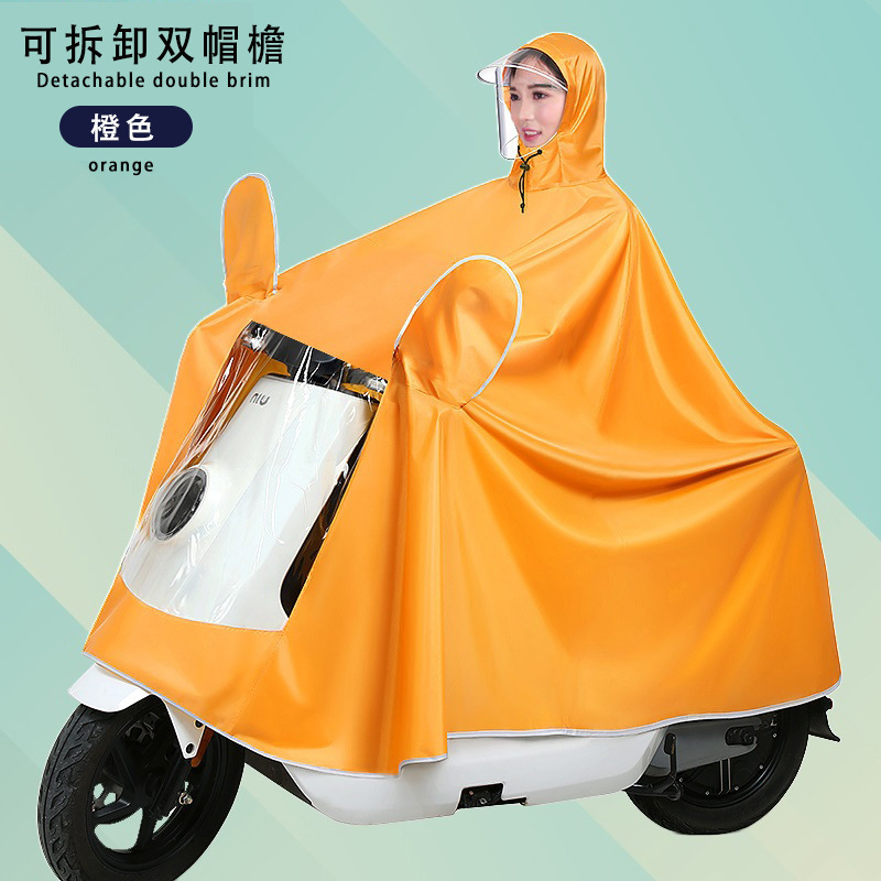 Raincoat eléctrico largo todo el cuerpo a prueba de tormentas motocicleta batería coche una sola persona para aumentar el grosor raincoat al por mayor