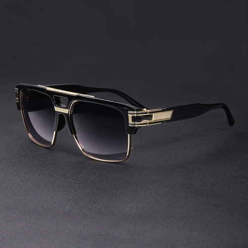  New Men's Sunglasses Driving European and American Large Frame Sunglasses Men's Sunglasses Retro Trend