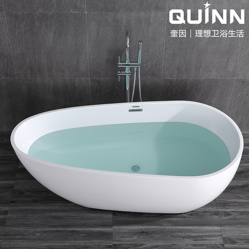 Quinn Independent Hotel Household Adult Thickened Acrylic Bath Small Apartment Internet Celebrity European Style Bathtub and Tub Pool