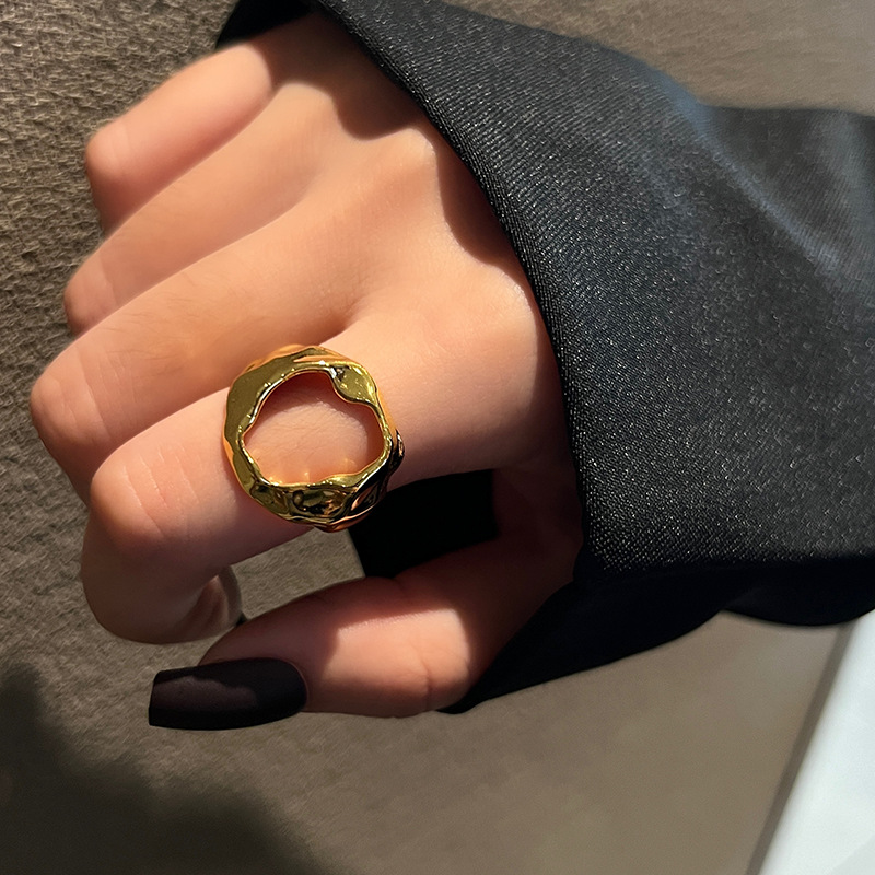 Geometric Pattern Geometric Silver Plated Metal Women'S Rings