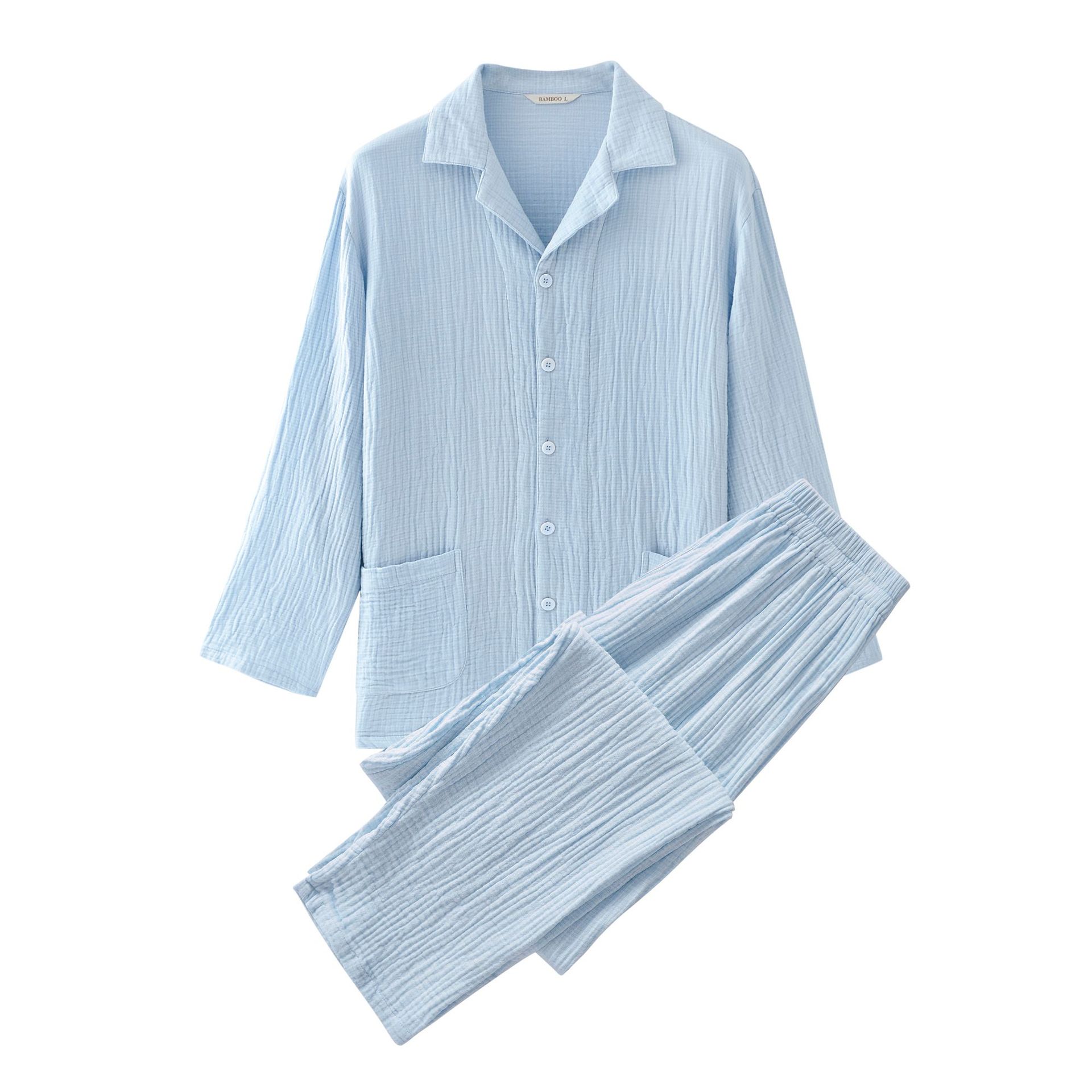 3 층 원사-남성-블루