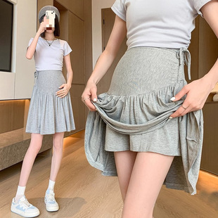 Maternity Modal Skirt Summer Thin Outerwear Skirt Belly Support Skirt Summer Short Skirt Plus Size Skirt Summer Wear