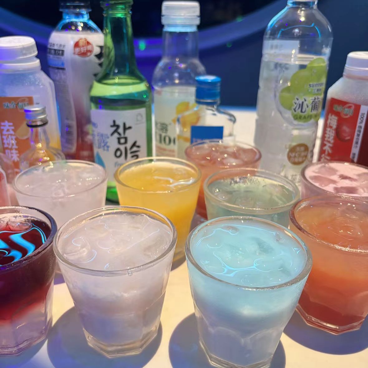 玻璃杯啤酒杯八角杯ktv酒吧聚会一口杯家用酒杯喝水杯子加厚款