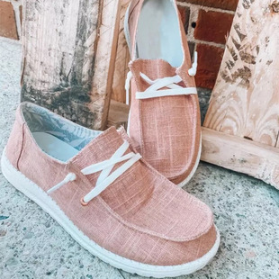 Foreign trade plus size canvas shoes women 2021 autumn new European and American lace flat casual shoes 43 yards independent station