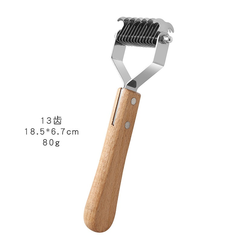 Peine para mascotas para gatos y perros, peine desenredante de acero inoxidable de doble cara para eliminar pelo y nudos, suministros para mascotas, el más vendido de Amazon.