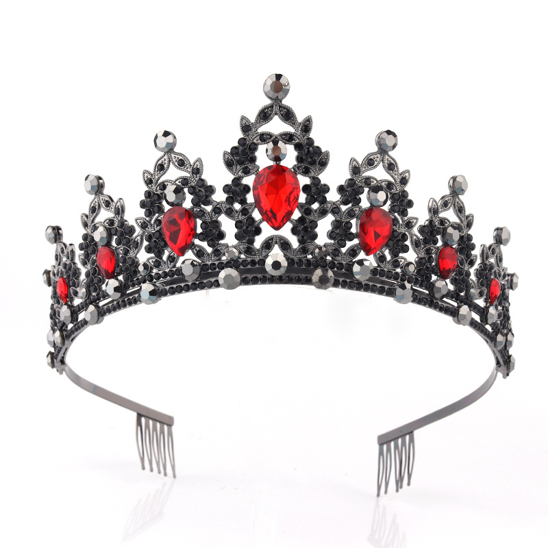 Fashion Crown Alloy Inlay Rhinestones Crown 1 Piece