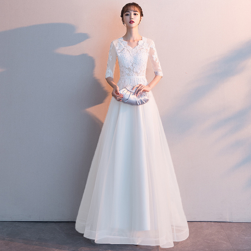 Vestido de noche para mujer, verano 2026, nuevo vestido largo elegante para banquetes, vestido de fiesta anual negro adelgazante para eventos sociales. image 14