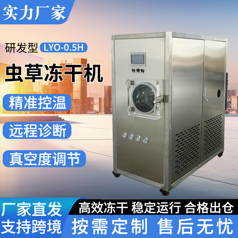 虫草冻干机厂家真空冷冻干燥机大型商用食品果蔬冷冻保健品干燥机