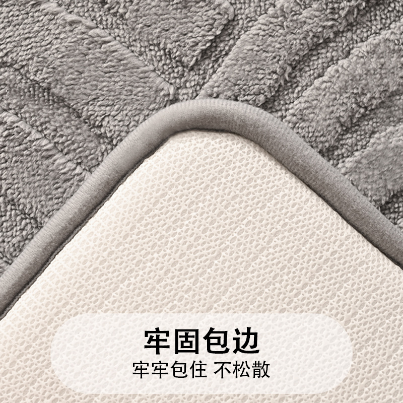 Espuma de memoria engrosada alfombra de puerta transfronteriza alfombra de baño antideslizante alfombra de baño Puerta de baño cocina absorbente alfombra de piso del hogar