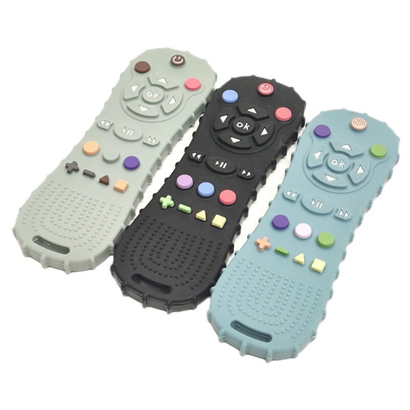 Children's silicone protective teether, appeases gloves, chewy bracelet, toy, Amazon, remote control