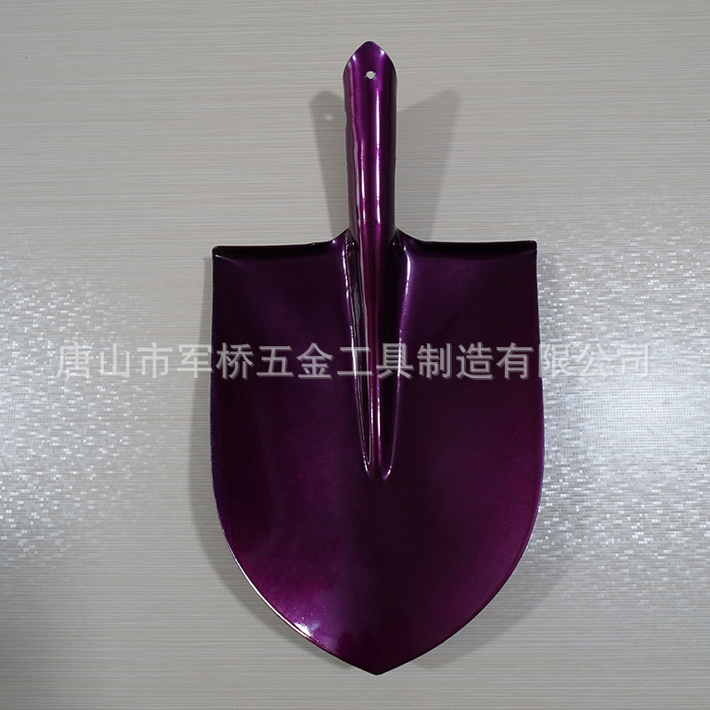 尖头铲子锰钢淬火铲钢锹户外农用工业锹园林木柄植树铲