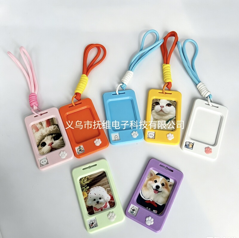 Cross-Border New Product Polaroid Mini 3inch Photo Paper Frame Pendant Pet Pendant Pet Ornament Pattern Production