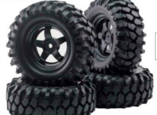 1/10 caucho simulación escalada neumático 4 unids 1,9 pulgadas modelo de coche 96mm D90 F350 SCX10