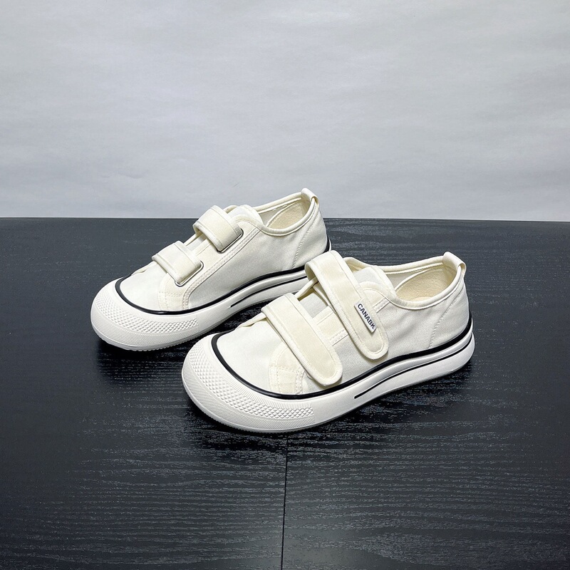 Super Stylish Magic Tape White Sneakers for Women, Breathable Mesh Shoes for Summer, 2026 New Versatile Soft-Soled Casual Women's Shoes Super Stylish Magic Tape White Sneakers for Women, Breathable Mesh Shoes for Summer, 2026 New Versatile Soft-Soled Casual Women's Shoes
