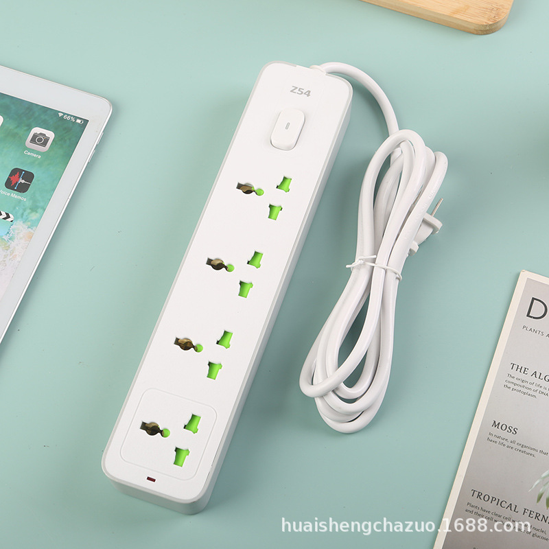 4位万能孔单开关双炮吸卡包装黑色白色儿童安全门英标欧标美标