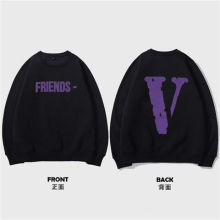 王一博同款大V卫衣长袖陈冠希卫衣男圆领联名潮牌大V上衣学生外套