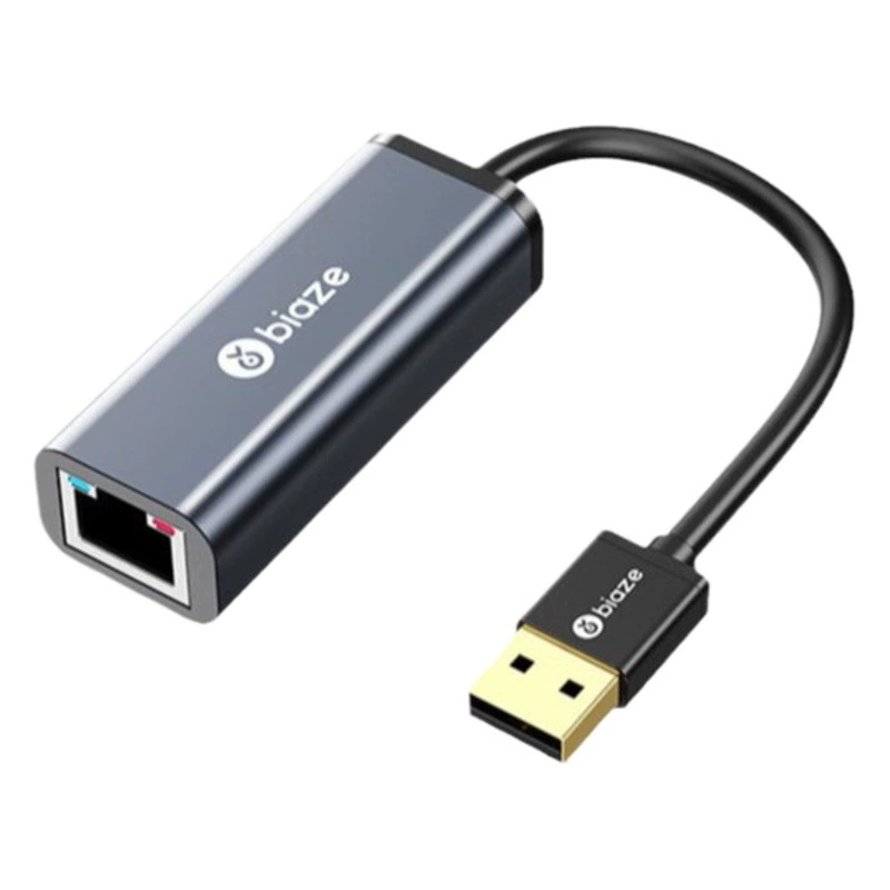 Адаптер интерфейса сетевого кабеля Biaz USB2.0-RJ45 100 м проводной сетевой карты без привода кабель-преобразователь