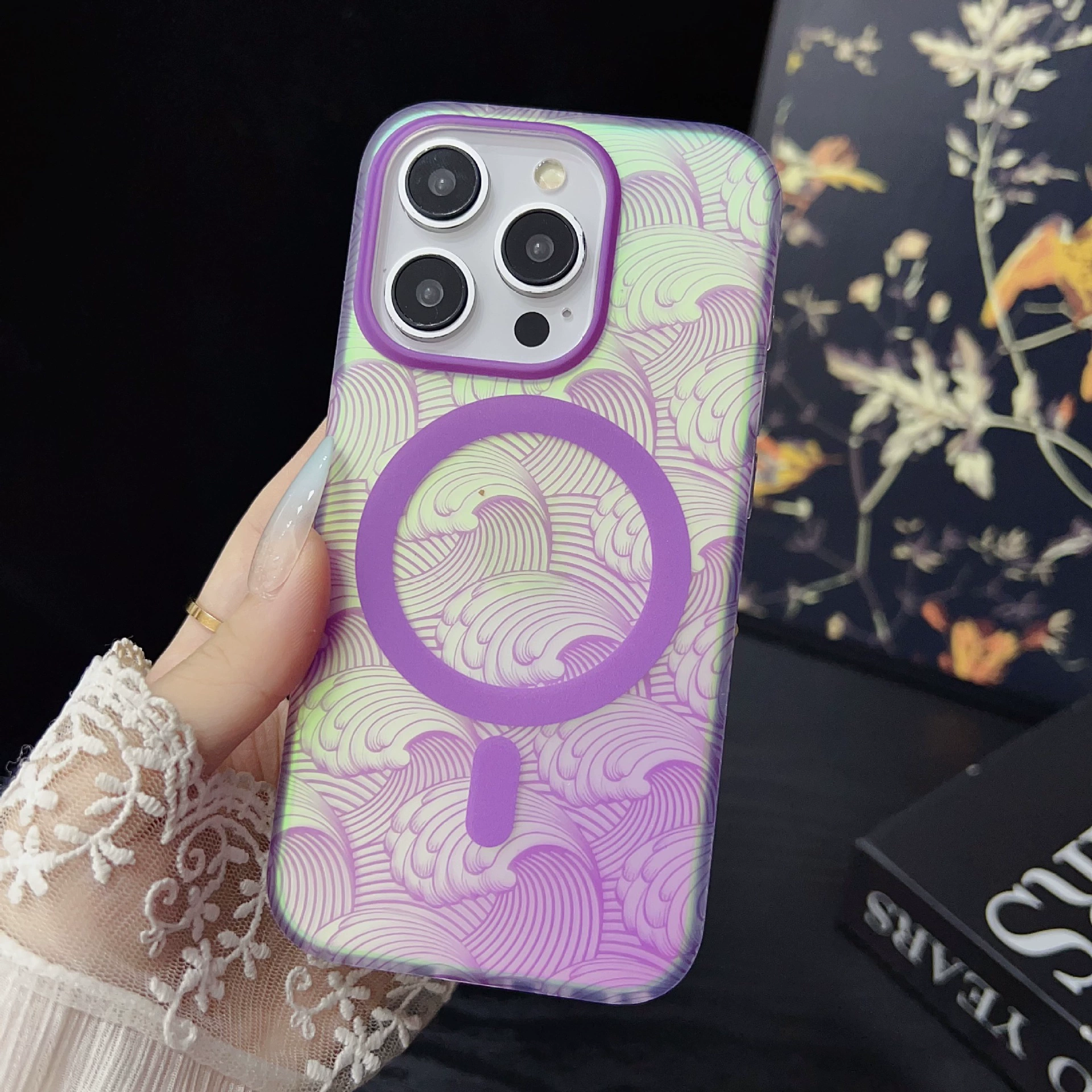 Apple совместимый защитный чехол для iPhone 16 Pro, градиент, 16 Pro Max, 13