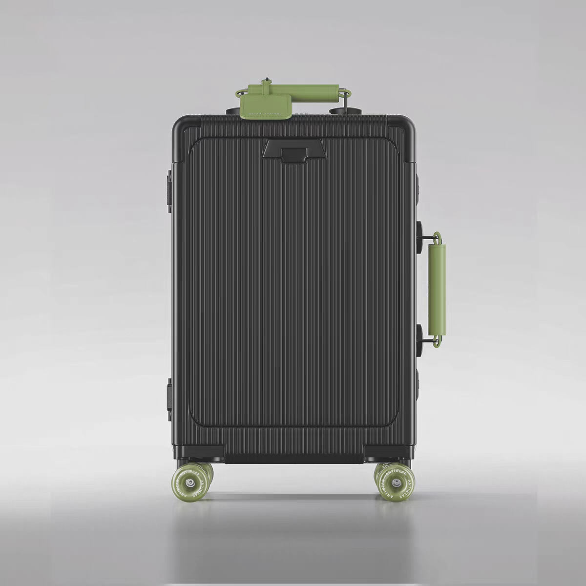 Black olive green (front-loading laptop compartment - usb + type-c charging ports + fluid infusion roller skates)