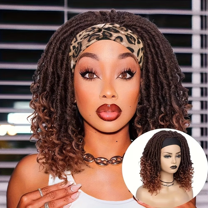 Cross-border new wig, ice silk dreadlock curly tail synthetic hairpiece, African dreadlocks curly tail Cross-border new wig, ice silk dreadlock curly tail synthetic hairpiece, African dreadlocks curly tail