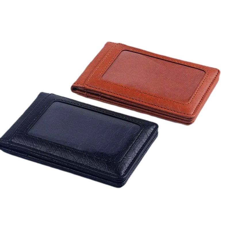 Kimbeth Magnet Work Card Set ID Set PU Кожаная Рабочая карточка Значок Брендовая бирка для бейджа Складная со шнурком