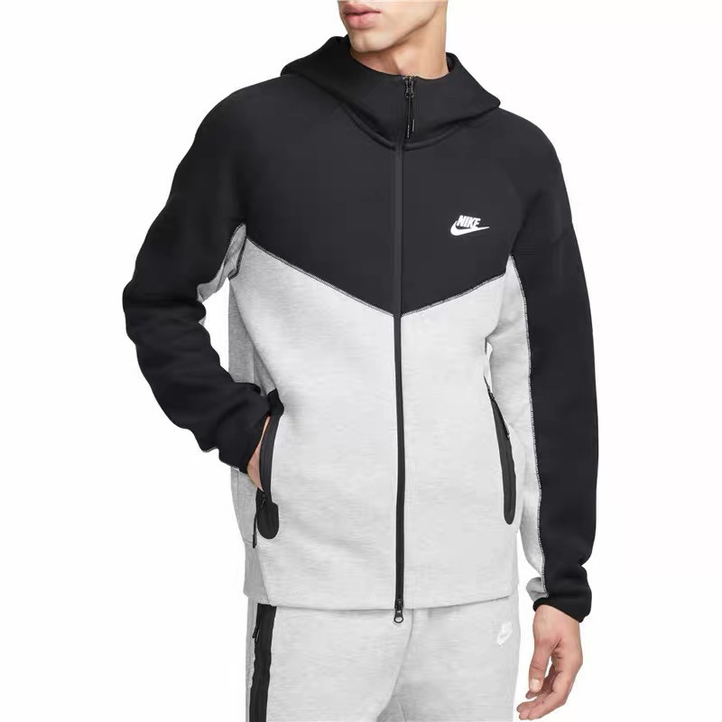Nike Tech Fleece Windrunner Jacket Grey Black