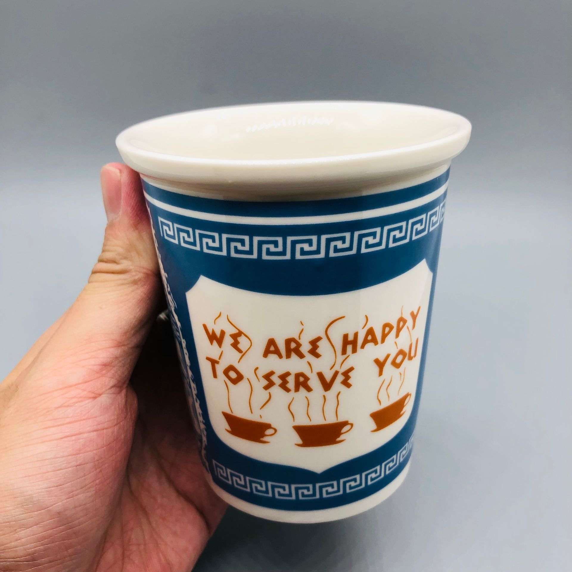 Nueva York icónica taza de papel taza de café
