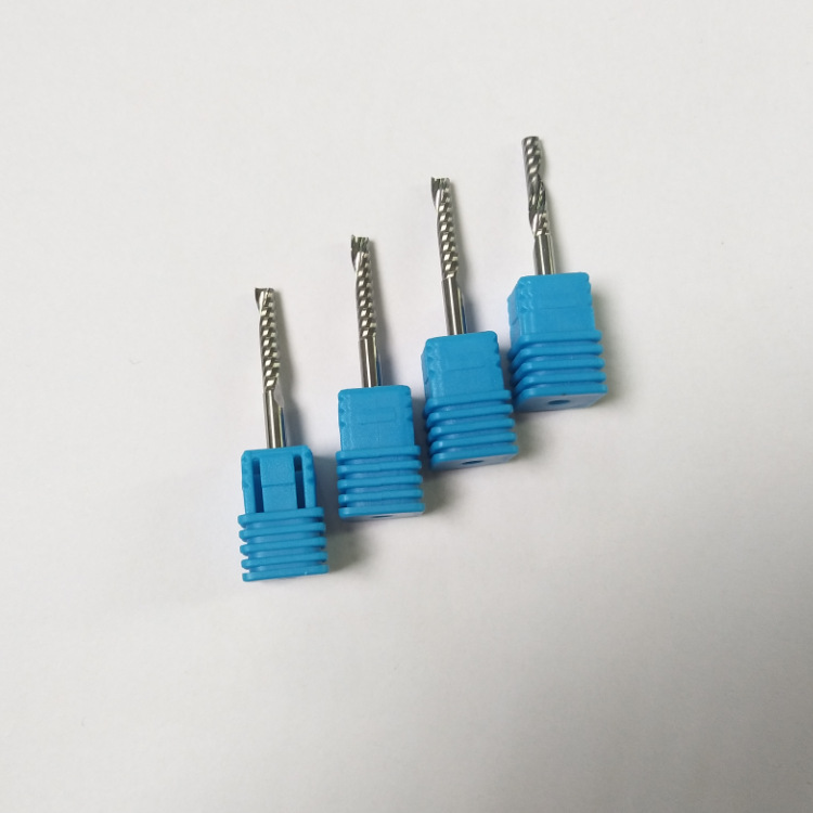 加长右旋単刃刀 雕刻机刀具 ABS板 PVC PC塑胶切割铣刀钨钢单刃刀