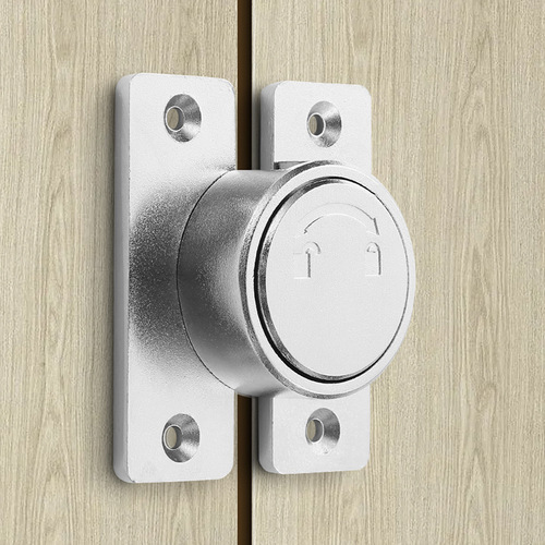No punching latch door buckle push-pull sliding door fixed buckle zinc alloy bathroom simple anti-locking door rotating door pin