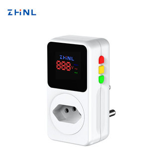 Factory Direct Sales German/Brazil Standard 230V 16A Socket Type over and under Voltage Protector Integrated Lightning Protection