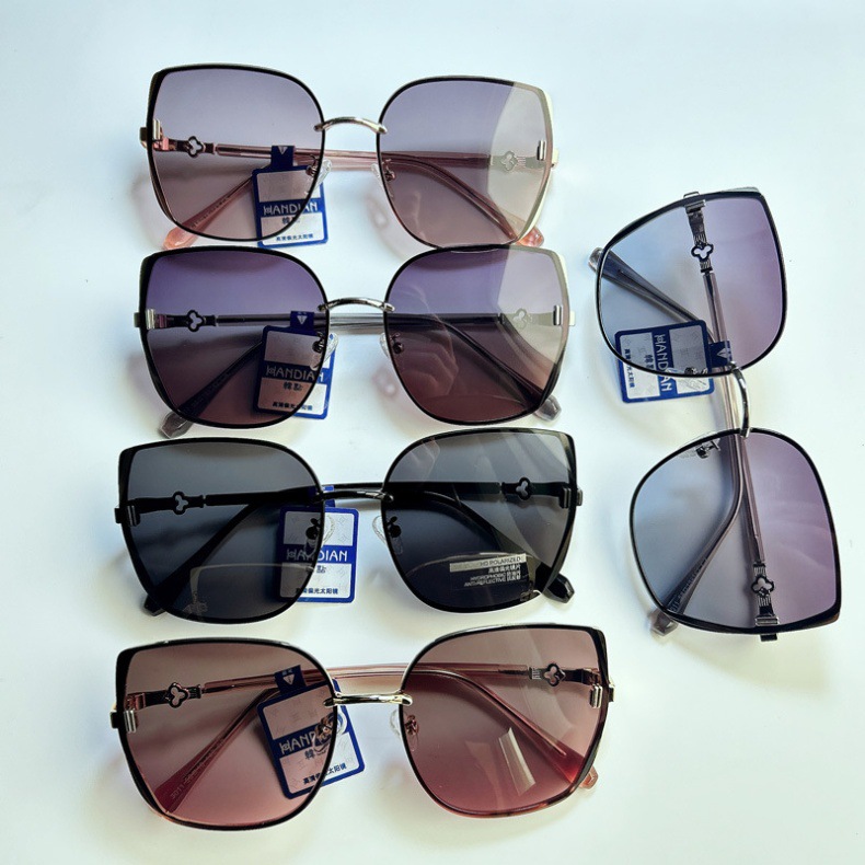 2026er Modell Metall-Nylon-Polarisierte Sonnenbrillen für Damen mit hochwertiger UV-Schutz und schmalem Gesichtseffekt, trendige Nylon-Sonnenbrillen