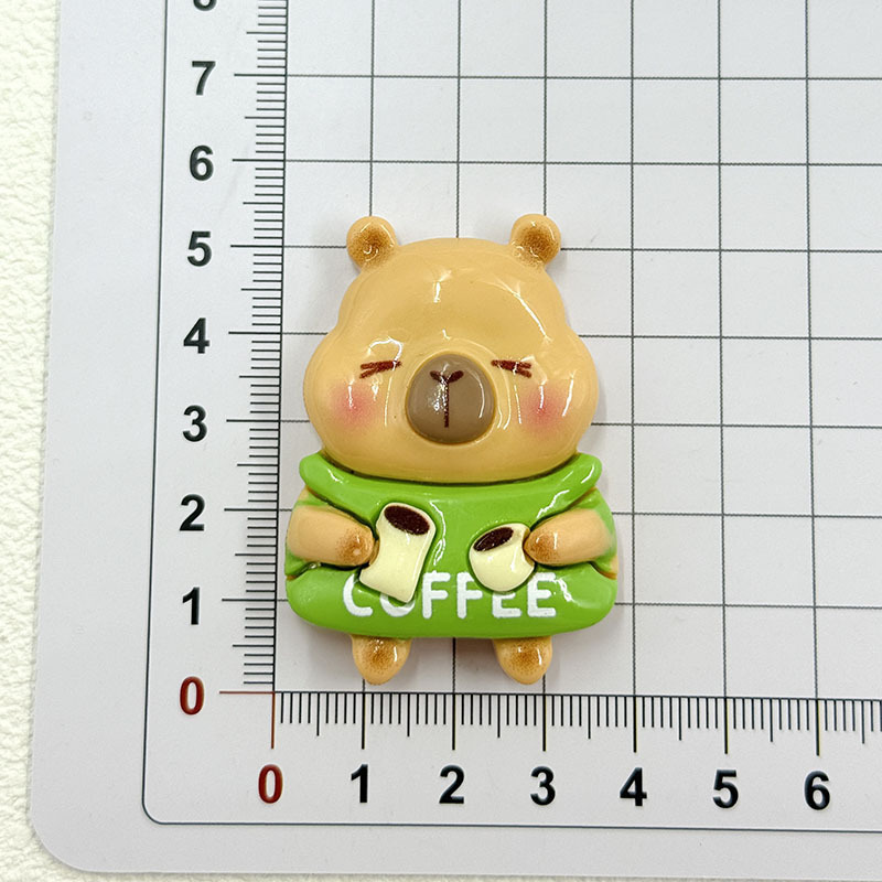 工場直販漫画カピバラクリエイティブ手作り diy キーホルダー冷蔵庫マグネット携帯電話ケース樹脂アクセサリーパック|undefined