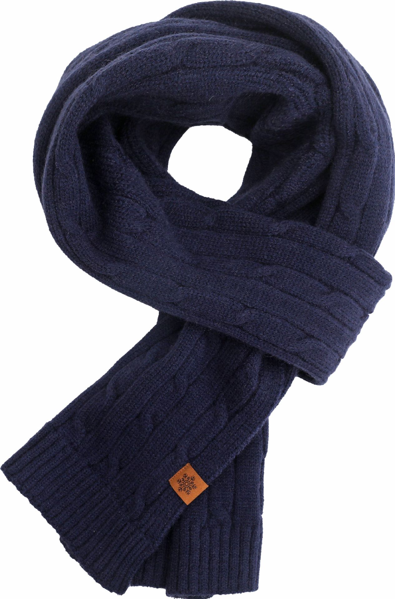 네이비 블루 스카프