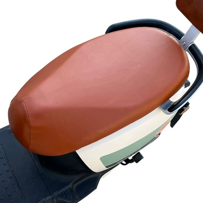 Electric car motorcycle cushion cover Motorcycle cushion - brown-plus-no