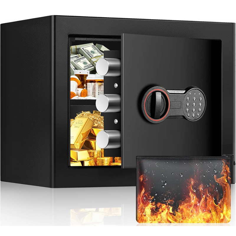 工厂直销枪保险柜枪箱密码款数字键盘手枪防盗保险箱欧美跨境枪盒