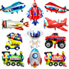 Big fire train, tools set, transport, airplane, balloon, evening dress, decorations, toy, fire truck