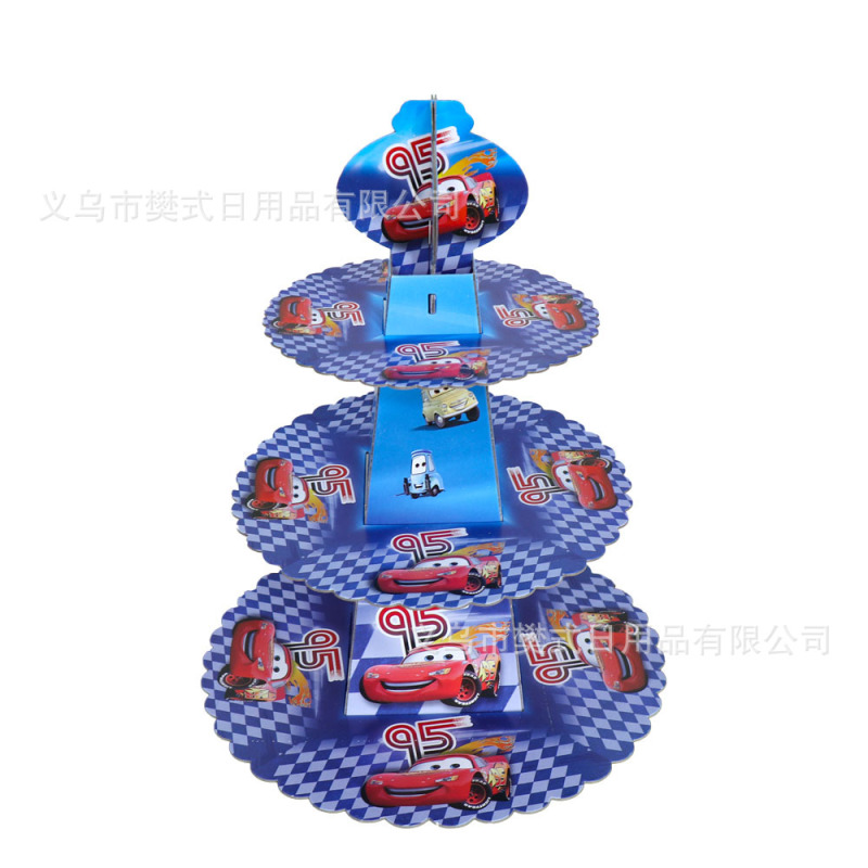 亚马逊蛋糕架史迪奇蜘蛛侠公主美人鱼马里奥蛋糕展示架派对装饰|undefined