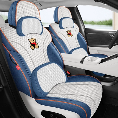 Modelə uyğun (Original) oturacaq örtükləri, Aion RT special seat covers - luxury-edition-sky-blue-aion-rt