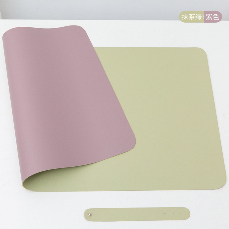 デスクパッド革マウスパッド大型防水防汚学生学習デスクパッドノートブックパッド PVC キーボードパッド|undefined