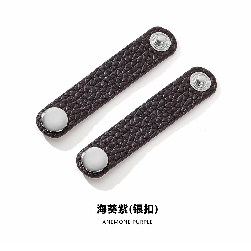 D-55 anemone purple silver buckle/2