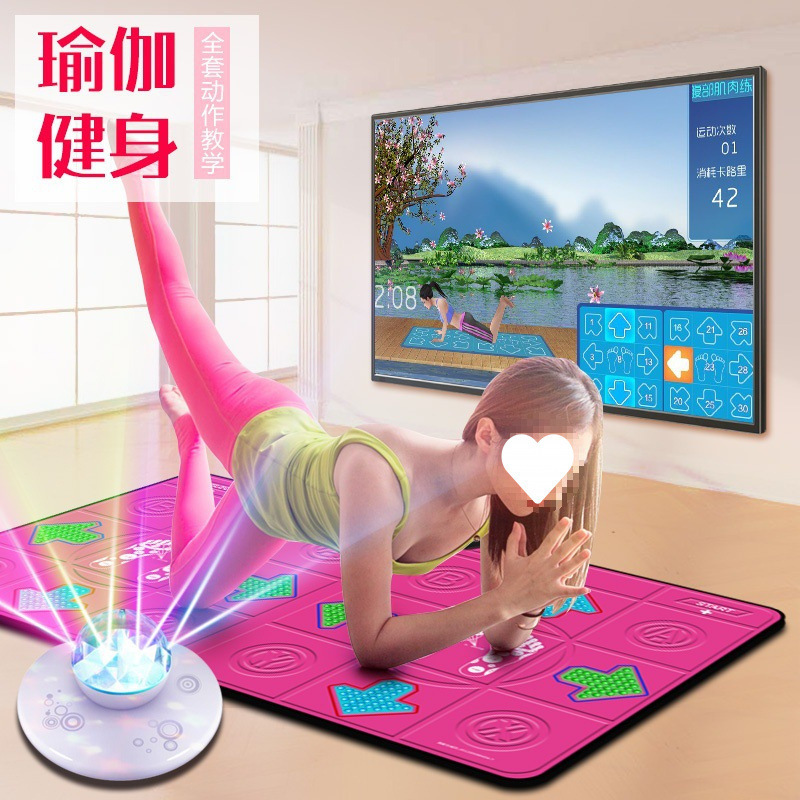 高清双人跳舞毯 电视电脑两用加厚 家用按摩无线抖音跑步机|undefined