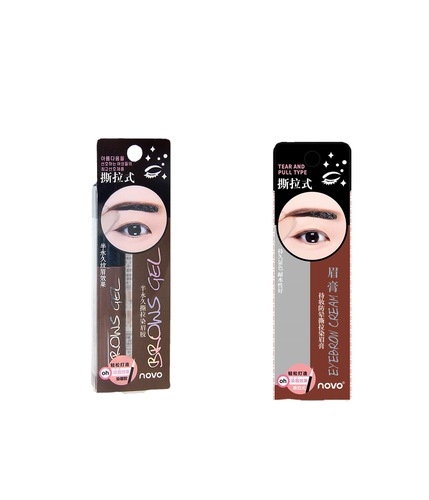 NOVO5097 semi-permanent peel-and-dye eyebrow gel, long-lasting color development, sweat-proof and waterproof, fast eyebrow technique