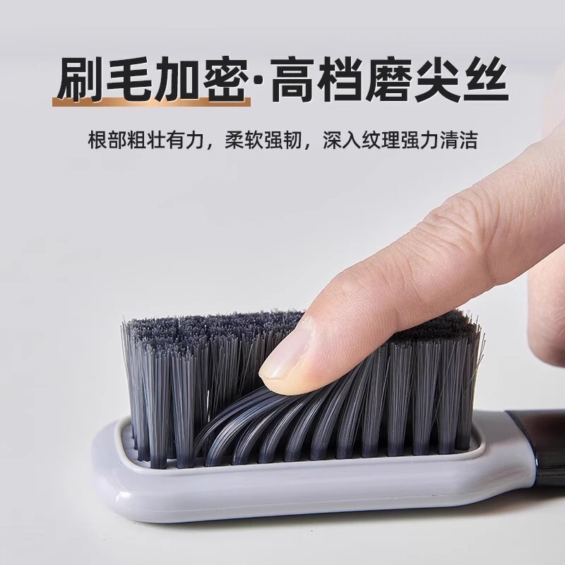 靴ブラシ 家庭用靴洗いブラシ 靴洗いブラシ 洗濯ブラシ 柔らかい毛で靴を傷めない 多機能専用ブラシ|undefined