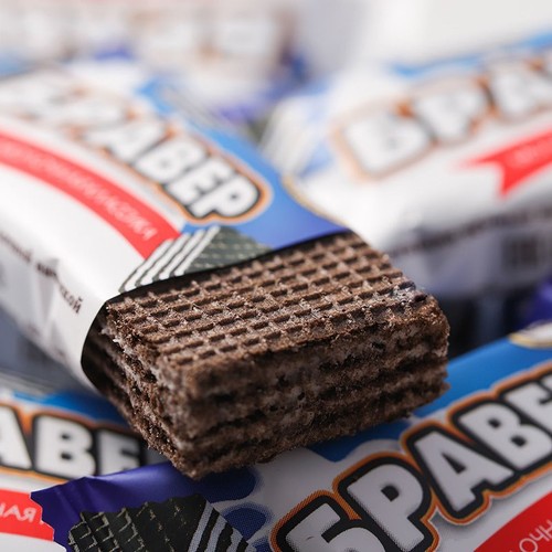 Russian wafer cookies imported Akont brand Philadelphia Dairy Farm Ice Cream Chocolate Cheese Snacks