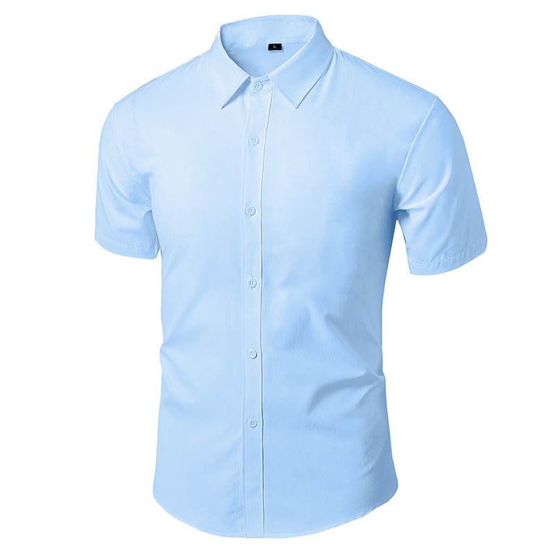 Camisa blanca de manga larga para hombres sin planchar ropa formal de negocios Delgado estilo coreano trabajo profesional camisa de traje casual blanca para hombres