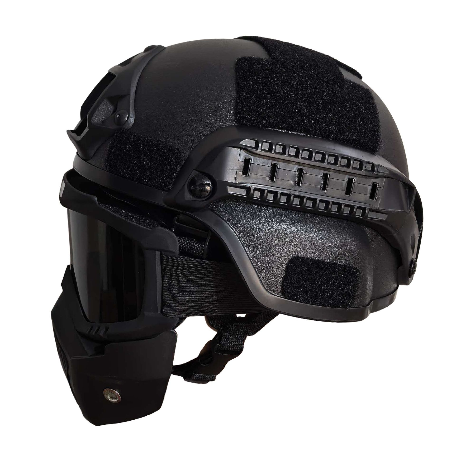 Casco CS máscara táctica casco adulto armado CS equipo de entrenamiento de tropas especiales conjunto completo de casco de combate de fanáticos pesados