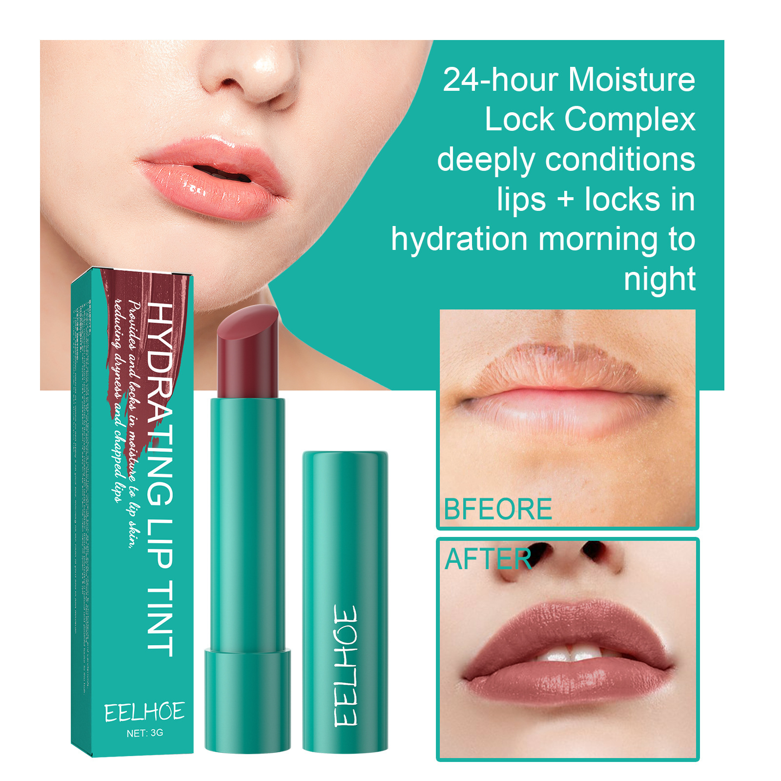 Moisturizing Protection Diminishes Lines, Dry Cracks, Dead Skin Moisturizing, Rich, and Full Dull Lip Color_voghion.com