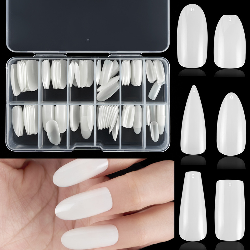 Foreign trade hot 120 piece white nail fake nails full stick ballet nail factory direct sales