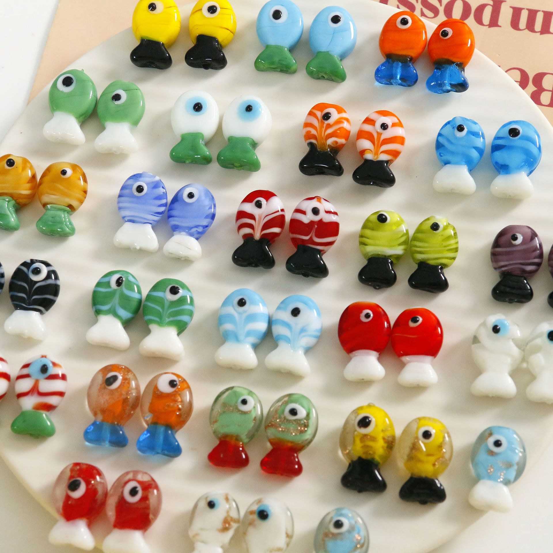 3g Weight Pendant Jewelry Making Type DIY Jewelry Accessories Classification 1 Piece Quantity Glass, glass Material Fish Pattern Epoxy Design Simple Style, Classic Style Style 1 Piece Glass Glass Fish Pendant 2